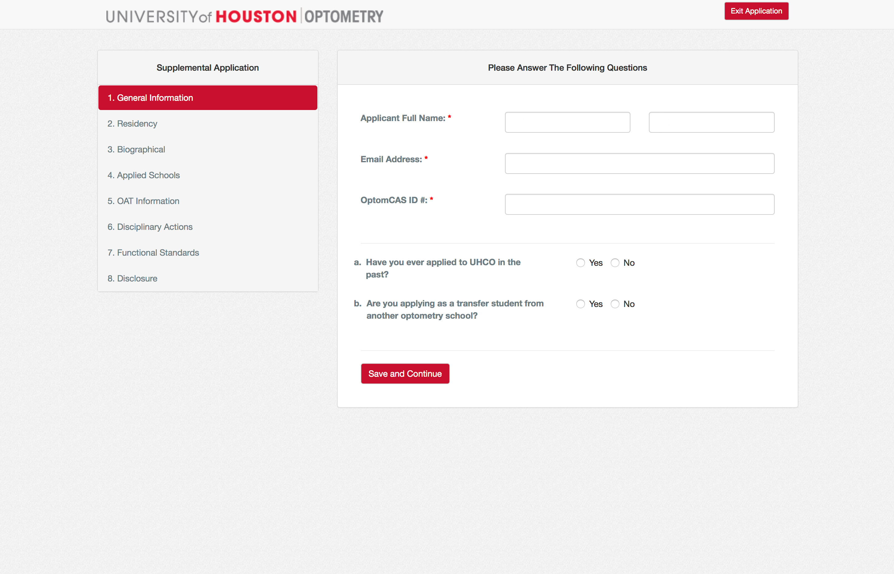 Thumbnail for UHCO Supplemental Application